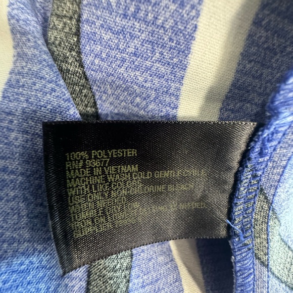 Worthington dressy tank v neck front and back, zip back, peplum back size XL - Picture 6 of 6